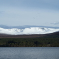 View across to the Northern Corries over Loch Morlich on the way home