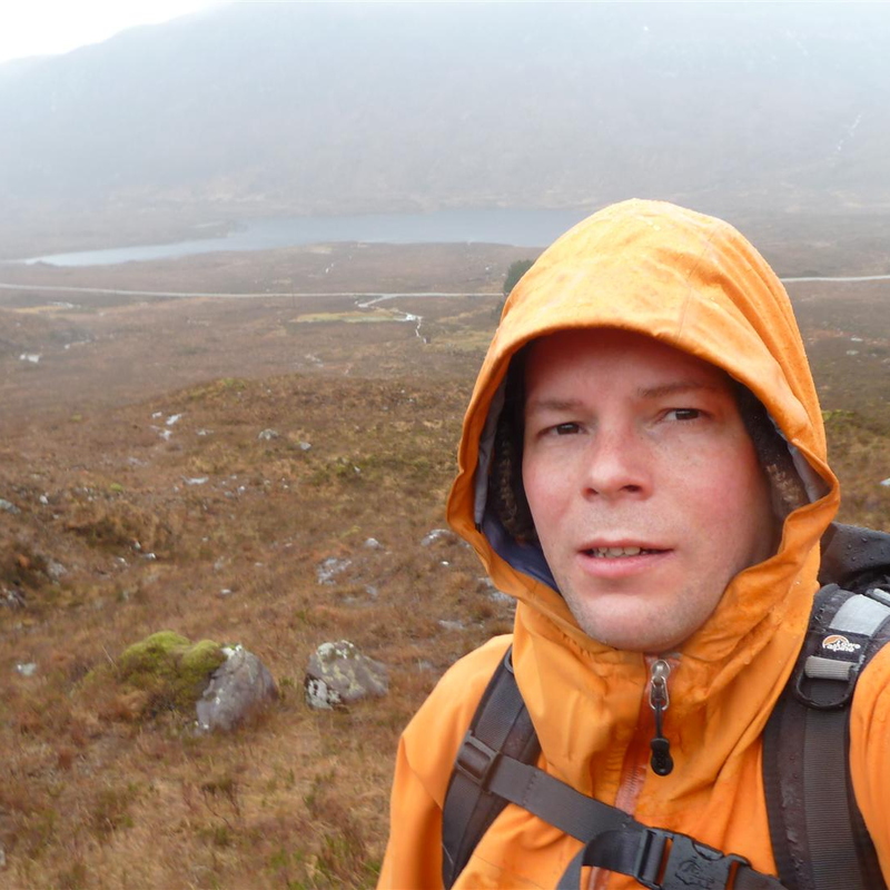 Walking up Spidean Coire nan Clach (Beinn Eighe)
