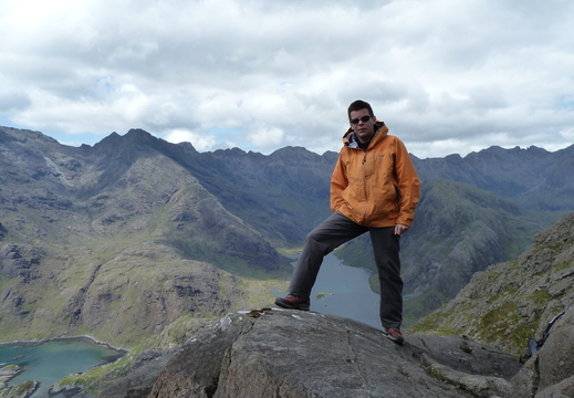 Muggins, Loch Corruisk between me legs!