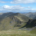 View back along ridge to 1st Munro