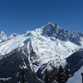 Looking over to Les Grands Montets