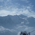 Glacier des Bossons, Mont Blanc behind