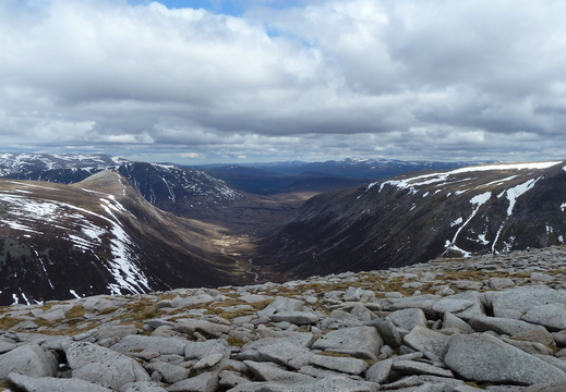 My route back to the bike. 8KM down the glen. Devils point left