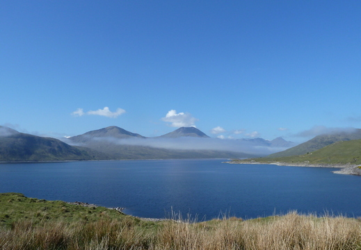 Across Loch Quoich Sat morn. Sgurr Mor & Sgurr Beag