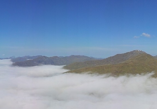Panorama: Gairich, Sgurr Mor, Sgurr Beag, Sgurr Mhaoraich, South Kintail Ridge