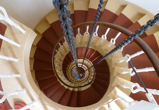 Steps within Kinnaird Head Lighthouse