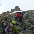 Heading back down after running out of time due to earlier queues + fast deteriorating weather. No Summit pic today.