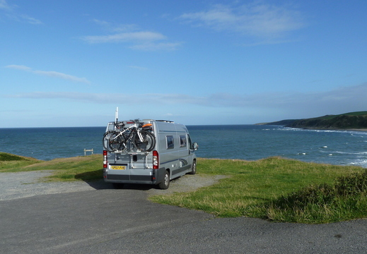 Nice place to park overlooking the Irish Sea