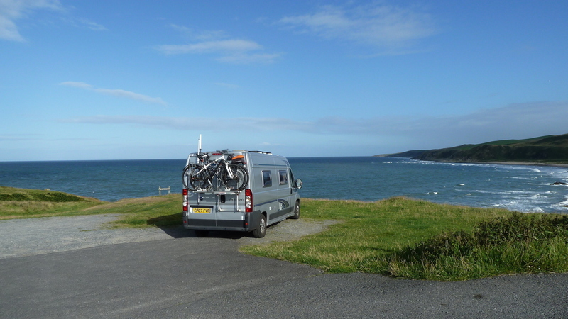 Nice place to park overlooking the Irish Sea