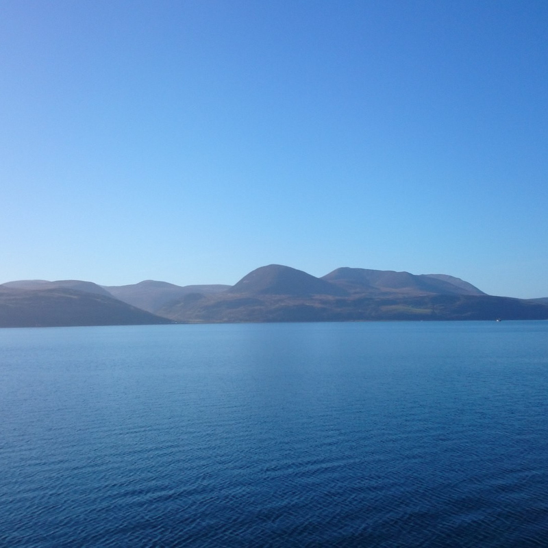 Approaching Arran From Claonaig