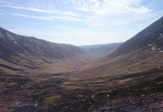 View back down Glen Rosa