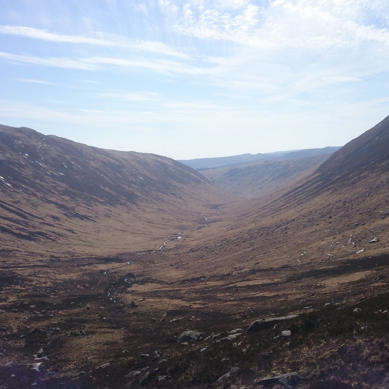 View back down Glen Rosa