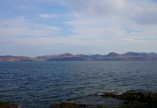 Pic back to Arran from Claonaig (Kintyre)