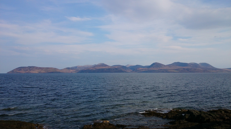Pic back to Arran from Claonaig (Kintyre)