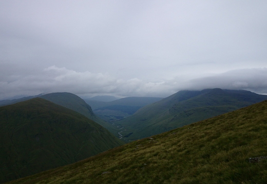 Looking down Gleann Ach’ innis Chailein