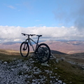 Bike just below the  summit