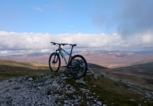 Bike just below the  summit