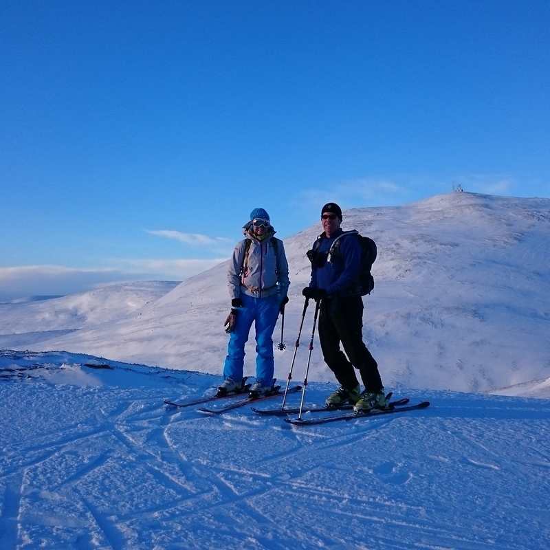 Laura and Jim, Cairnwell behind 