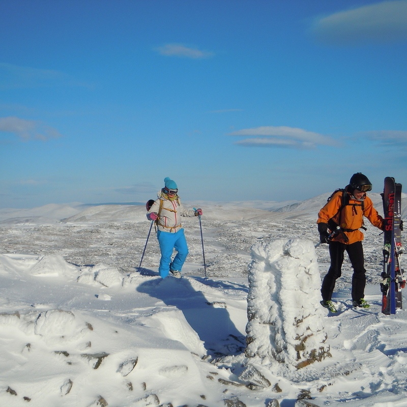 Approaching Glas Maol summit, summit cover was poor