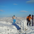 Approaching Glas Maol summit, summit cover was poor