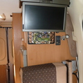 Drop down 15" TV/DVD unit