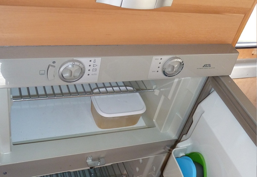 Inside fridge/freezer