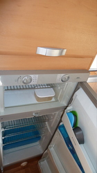 Inside fridge/freezer