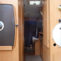 View through rear doors