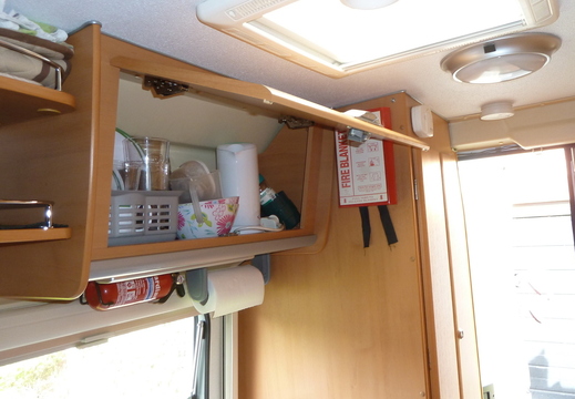 Cupboard above kitchen
