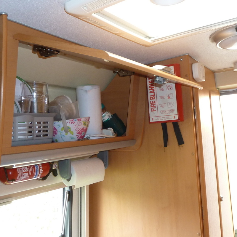 Cupboard above kitchen