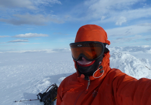Aonach Mor howling + spindrift