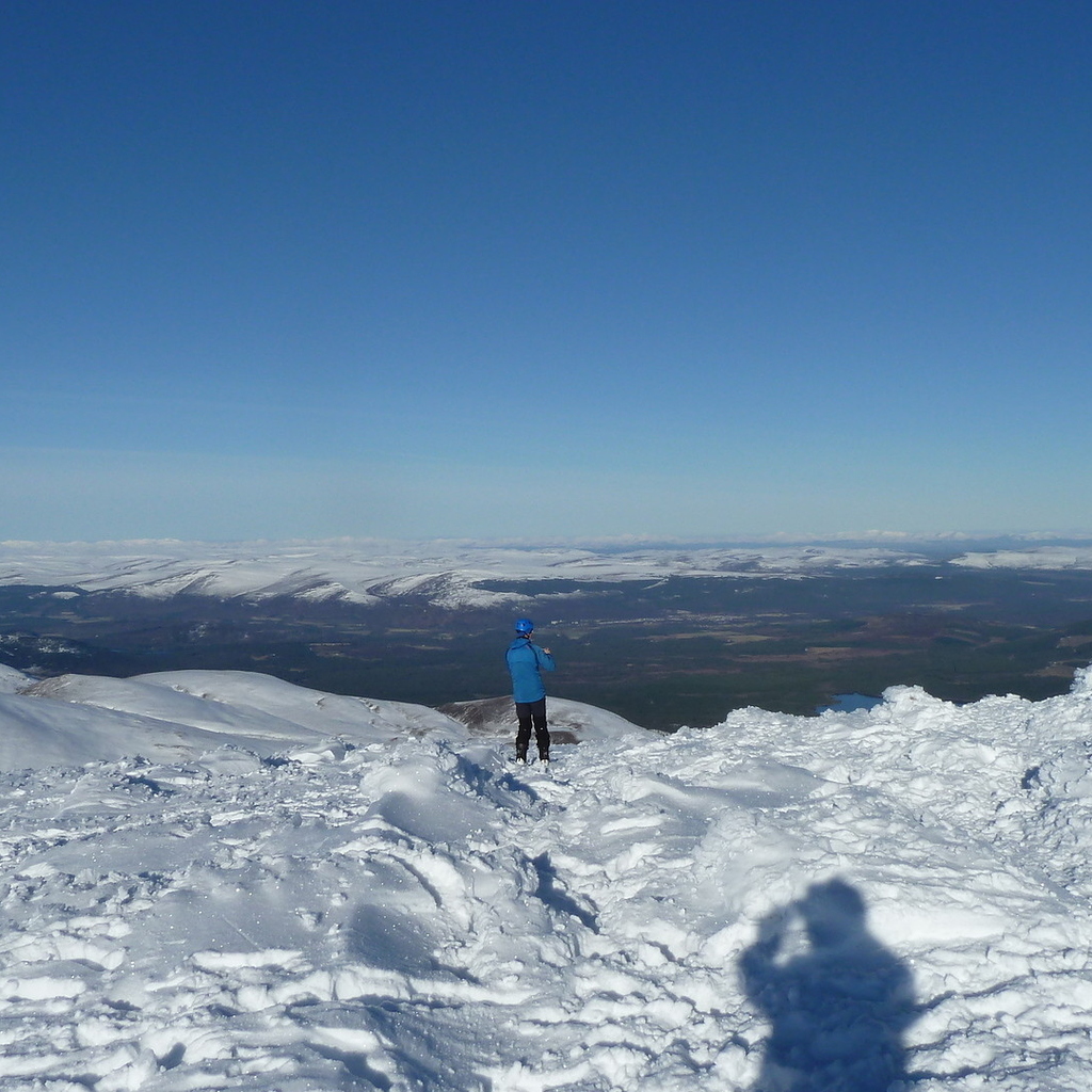Looking towards monadhliath mountains