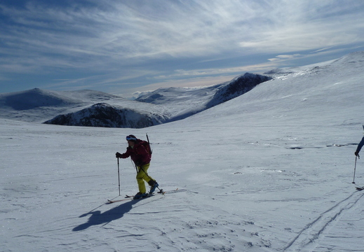 Dropped into the bowl of Coire Raibeirt and skinned to CG