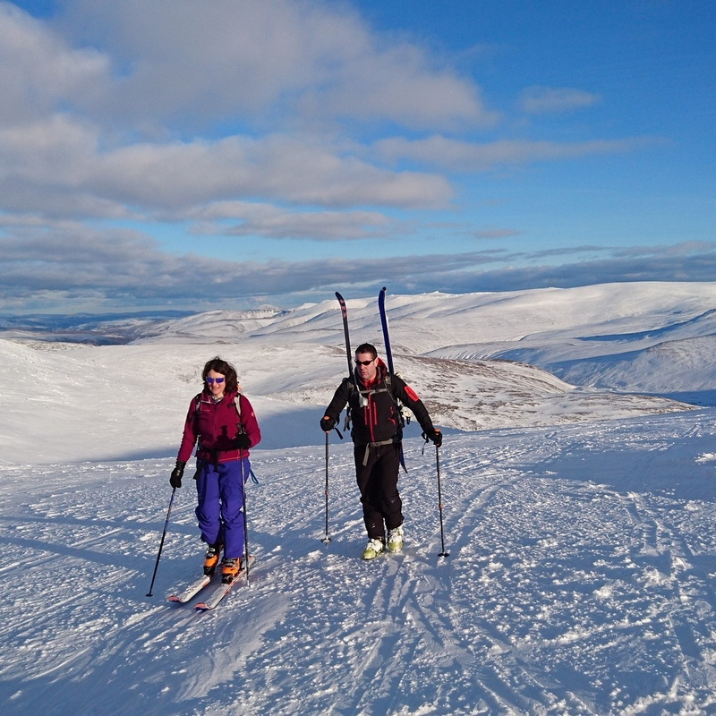 Skier with Hiker!