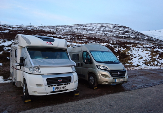 Parked up for a windy night