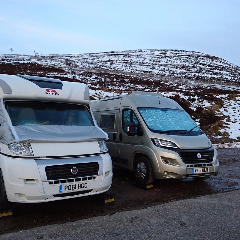 Parked up for a windy night