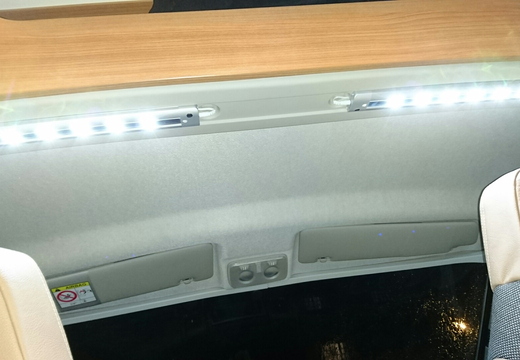 2 more Lidl £10 LED lights above cab - really handy and fit fiat recess perfectly