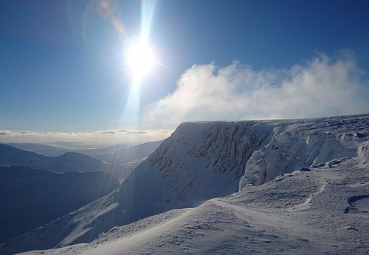 View over the back from summit