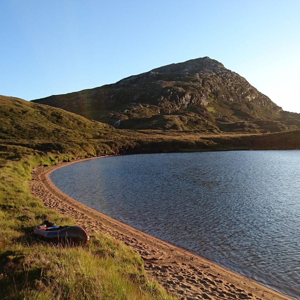 Beach and Boat with the 347M Eaval behind