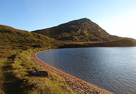 Beach and Boat with the 347M Eaval behind