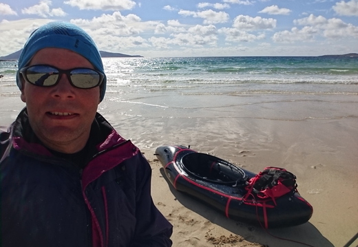 In the afternoon, went to Shielboist Sands to play in the surf in boat
