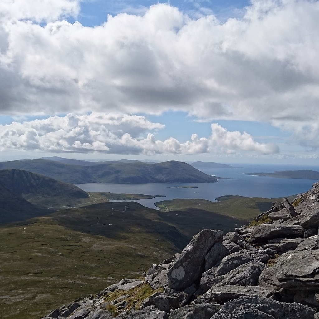 Went to Lewis, then 2 days later was back on Harris to climb Clisham (the highest point on the Outer Hebridees, and the only Corbett)