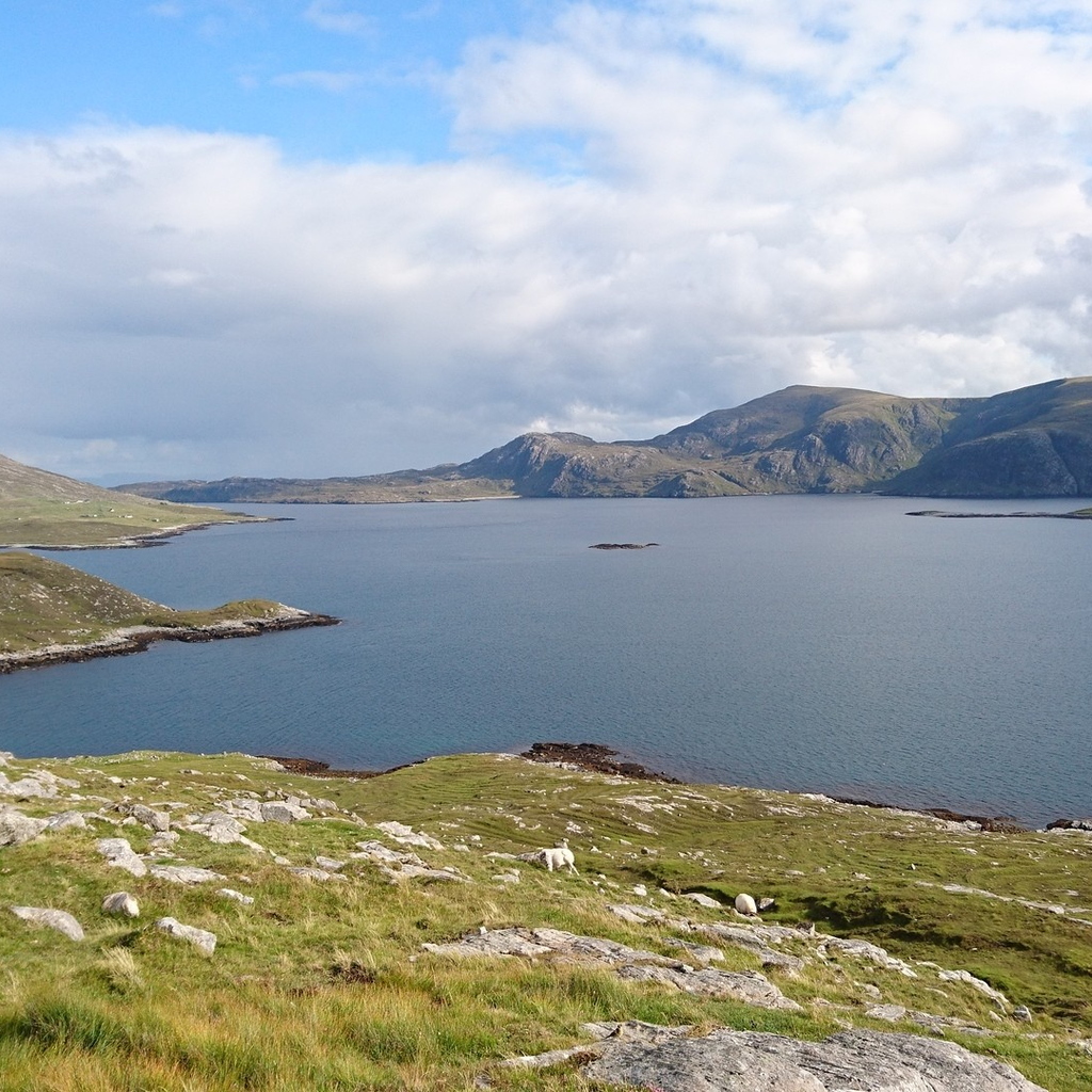 9PM ferry home the same day so parked up for tea with a view close to Tarbert