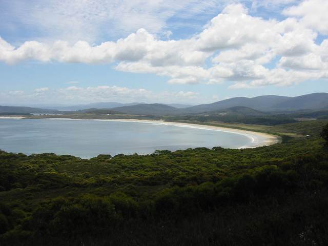 *Our* beach. We shared this only amoungst ourselves. Our camping area was at closest end. The highway ran along the beach - it e