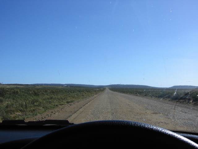 A very long dirt road