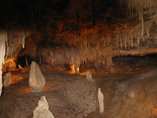 Interesting limestone formations in a 600 Million year old cave system