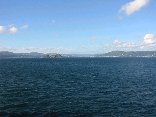Wellington Harbour from the ferry on the way to Picton on the south island