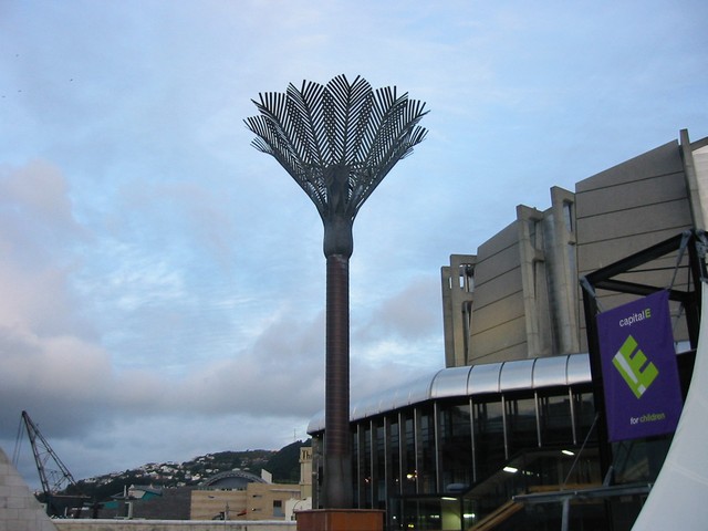 And a metal palm tree!