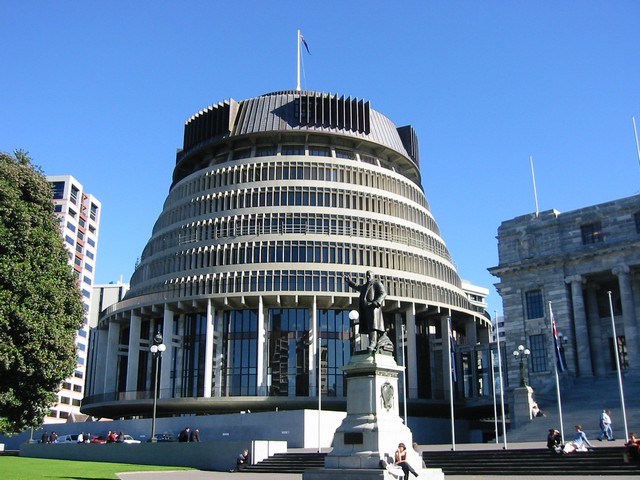 NZ's version of the house of commons. Known locally as the beehive!