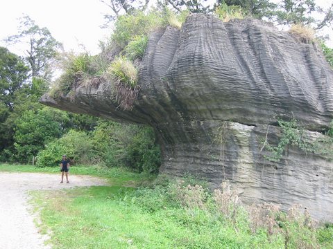 A rather large rock overhang!